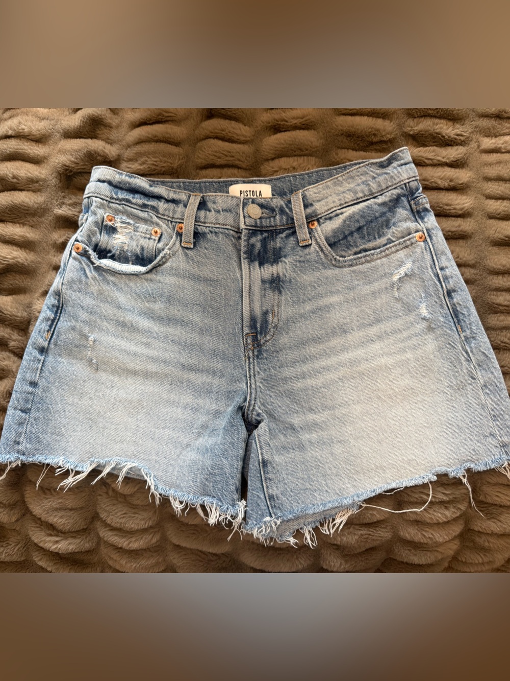Pistols denim shorts